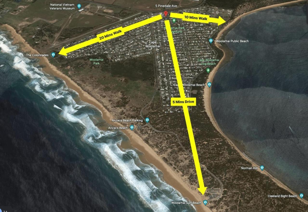 Stylish Cape Beach House Cape Woolamai Esterno foto